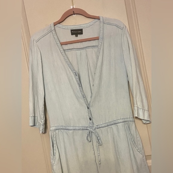 ✨michael Stars Sz-S Light Blue Denim Dress, Airy & Comfortable Cool- GentlyUsed✨ - Picture 2 of 16
